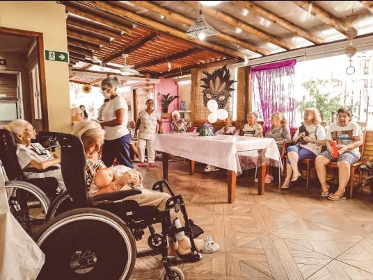 Residentes em atividade no salão
